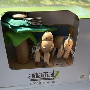 Anamalz Prehistoric Wooden Toy Set